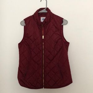 RED Quilted vest